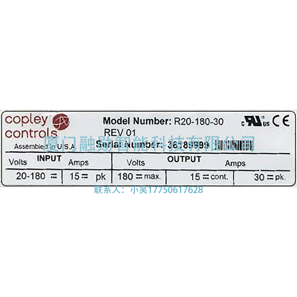Copley controls Xenus R20-090-36 伺服驱动器 全新原装议价出售